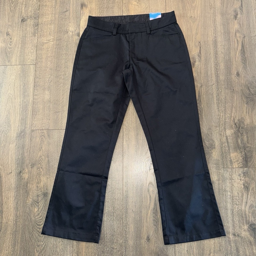 Culvers Restaurant Uniform‎ Pants Women's Size 2/28 Unhemmed Black New With Logo